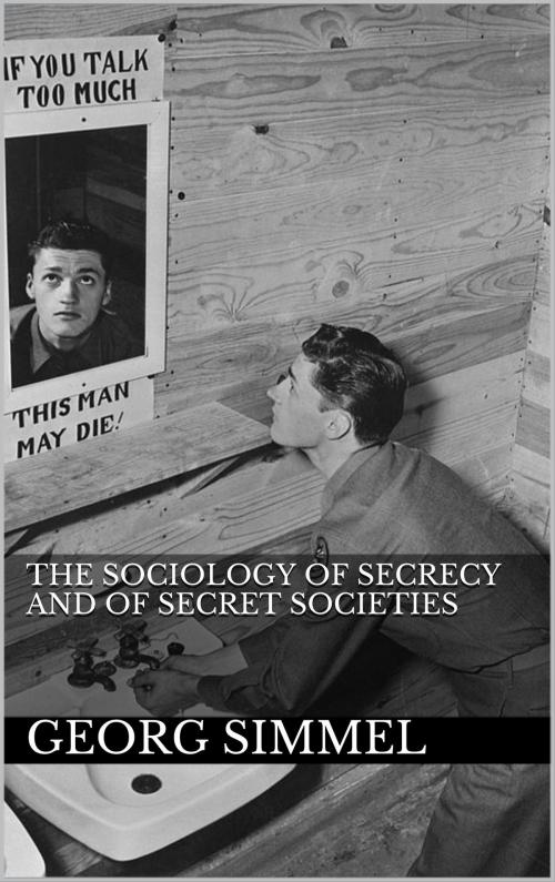 Cover of the book The Sociology of Secrecy and of Secret Societies by Georg Simmel, Books on Demand