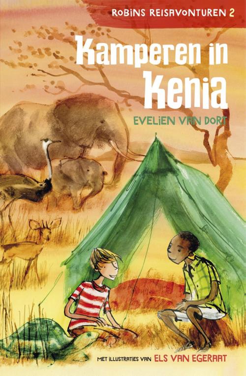 Cover of the book Kamperen in Kenia by Evelien van Dort, VBK Media