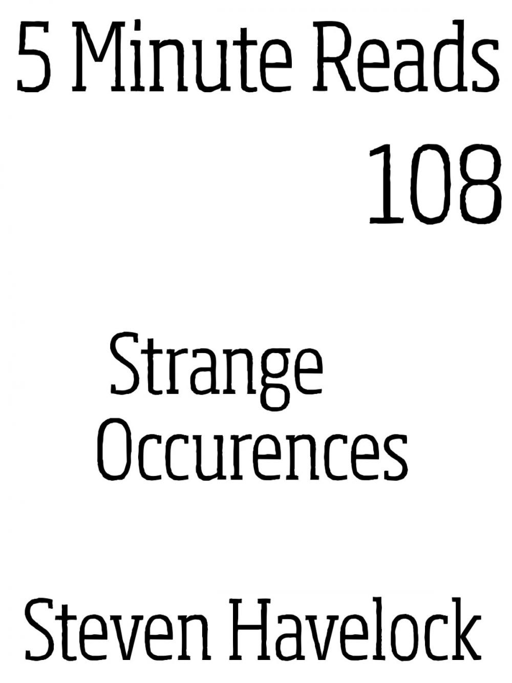 Big bigCover of Strange Occurences