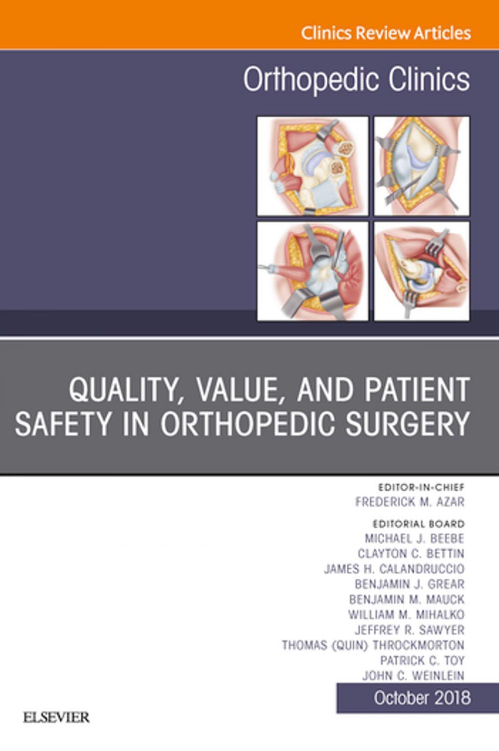 Big bigCover of Quality, Value, and Patient Safety in Orthopedic Surgery, An Issue of Orthopedic Clinics E-Book