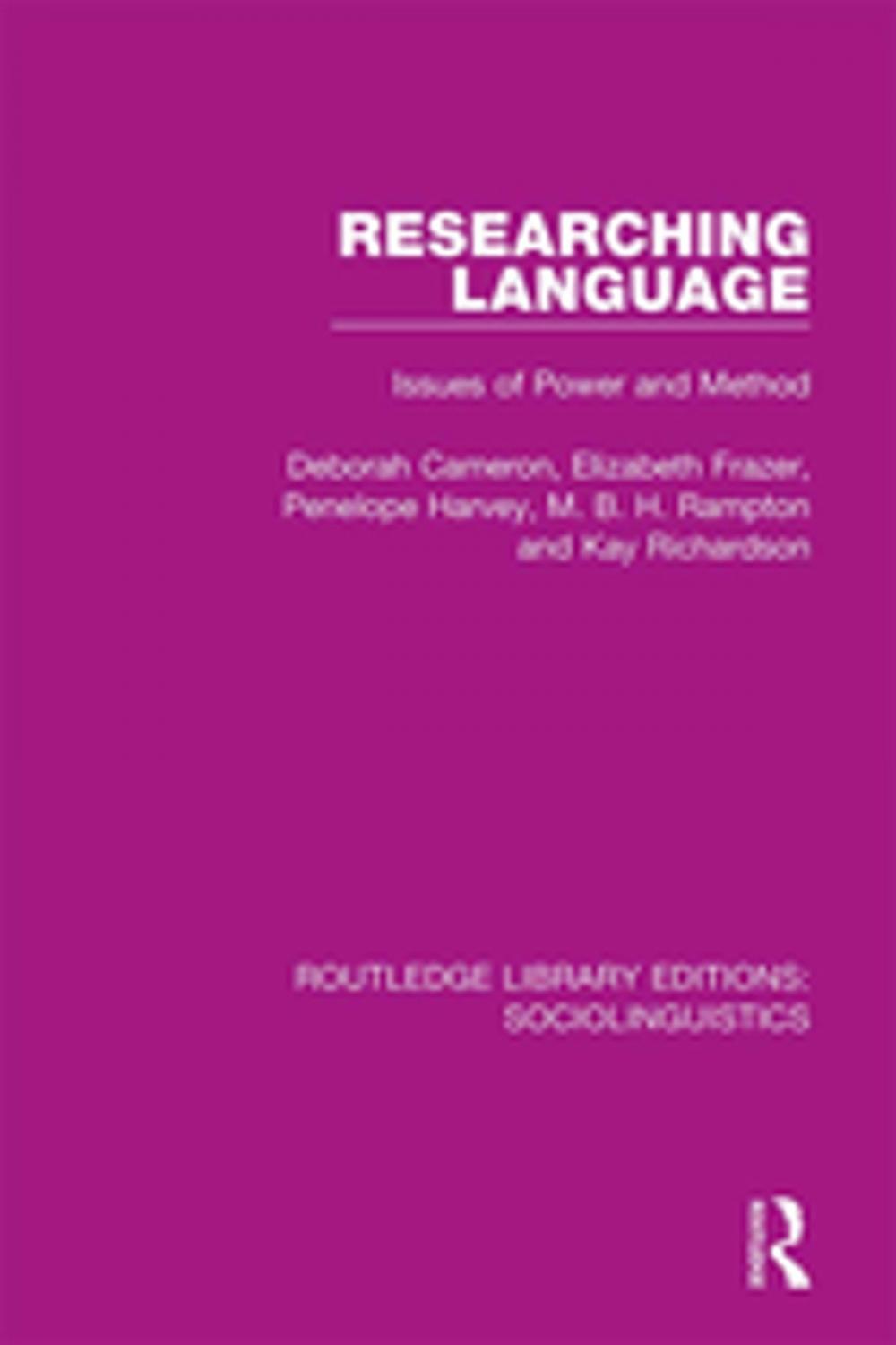 Big bigCover of Researching Language