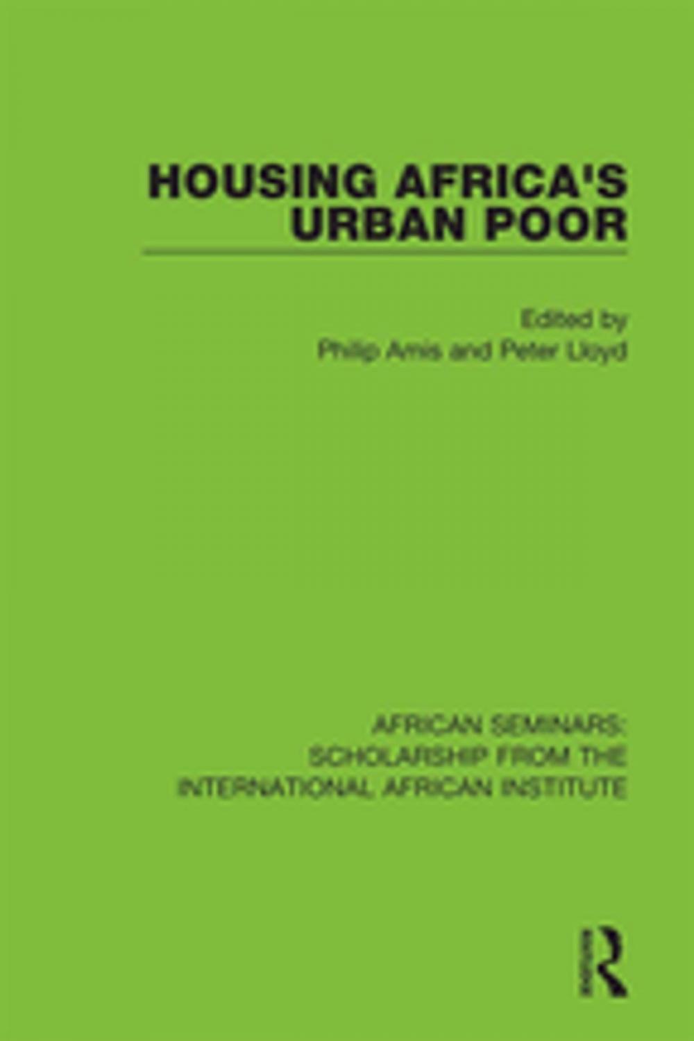 Big bigCover of Housing Africa's Urban Poor