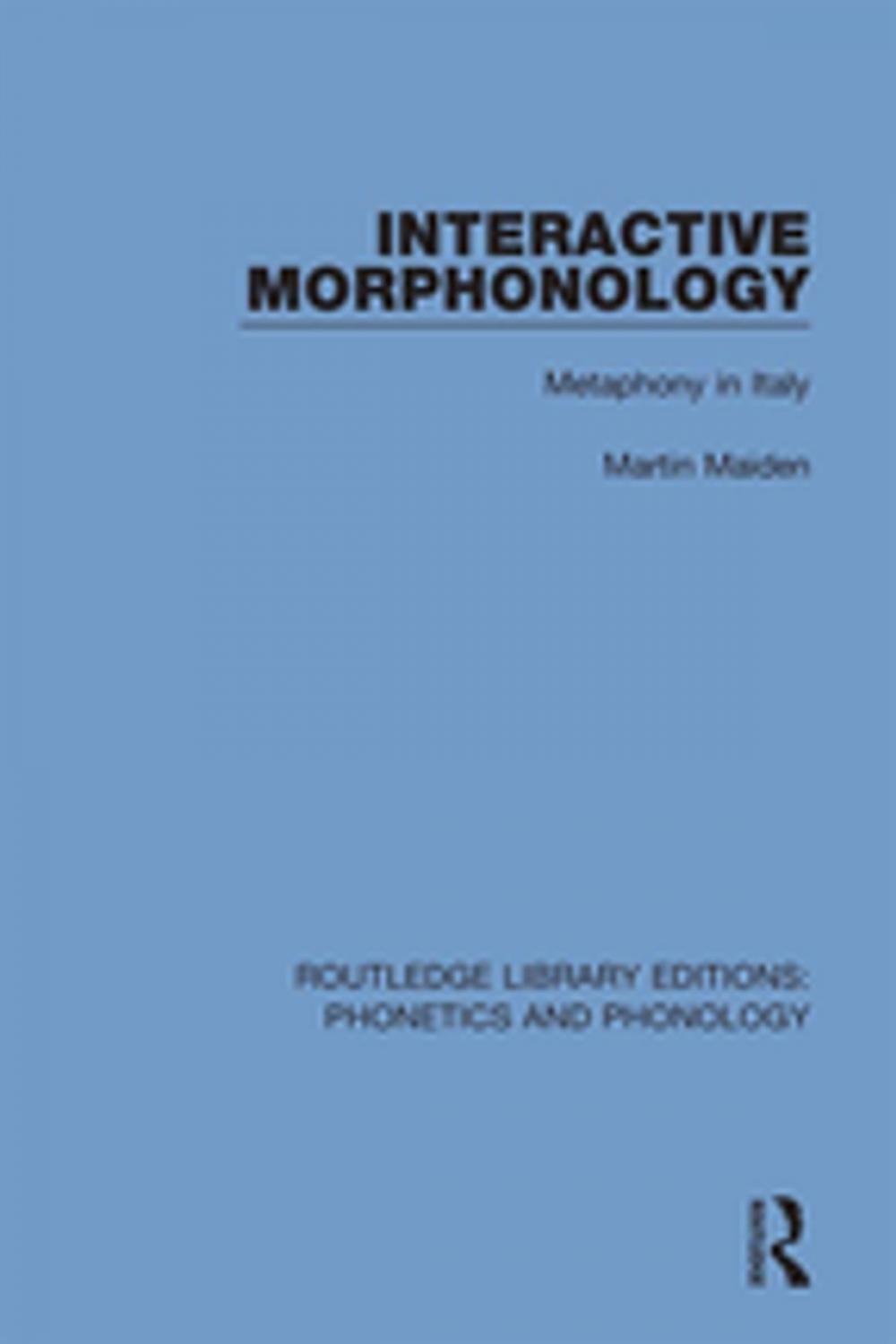 Big bigCover of Interactive Morphonology