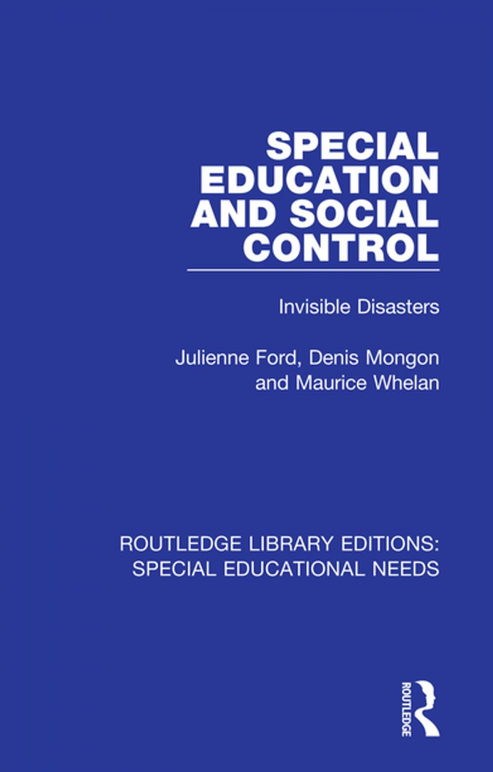 Big bigCover of Special Education and Social Control