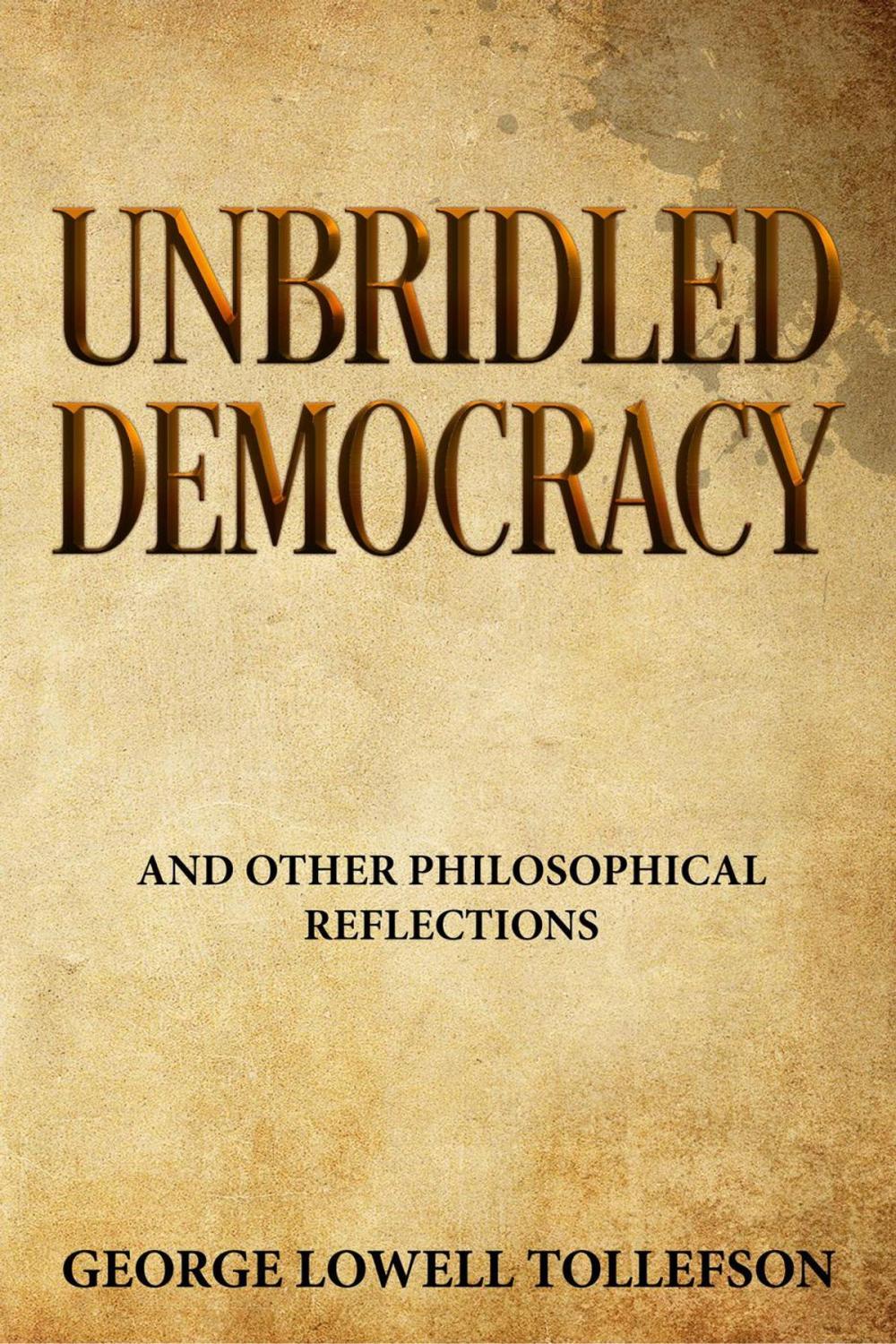 Big bigCover of Unbridled Democracy and other philosophical reflections