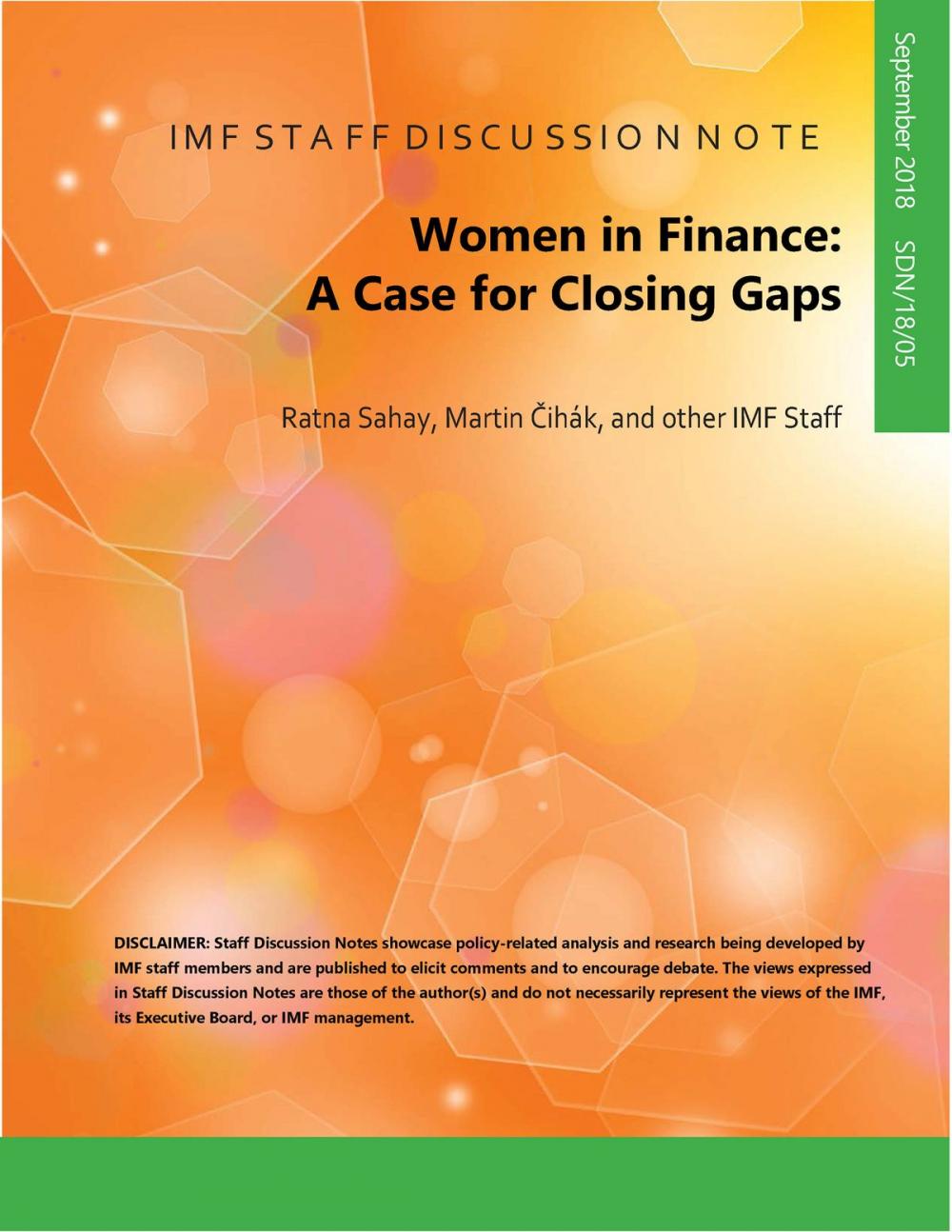 Big bigCover of Women in Finance: A Case for Closing Gaps