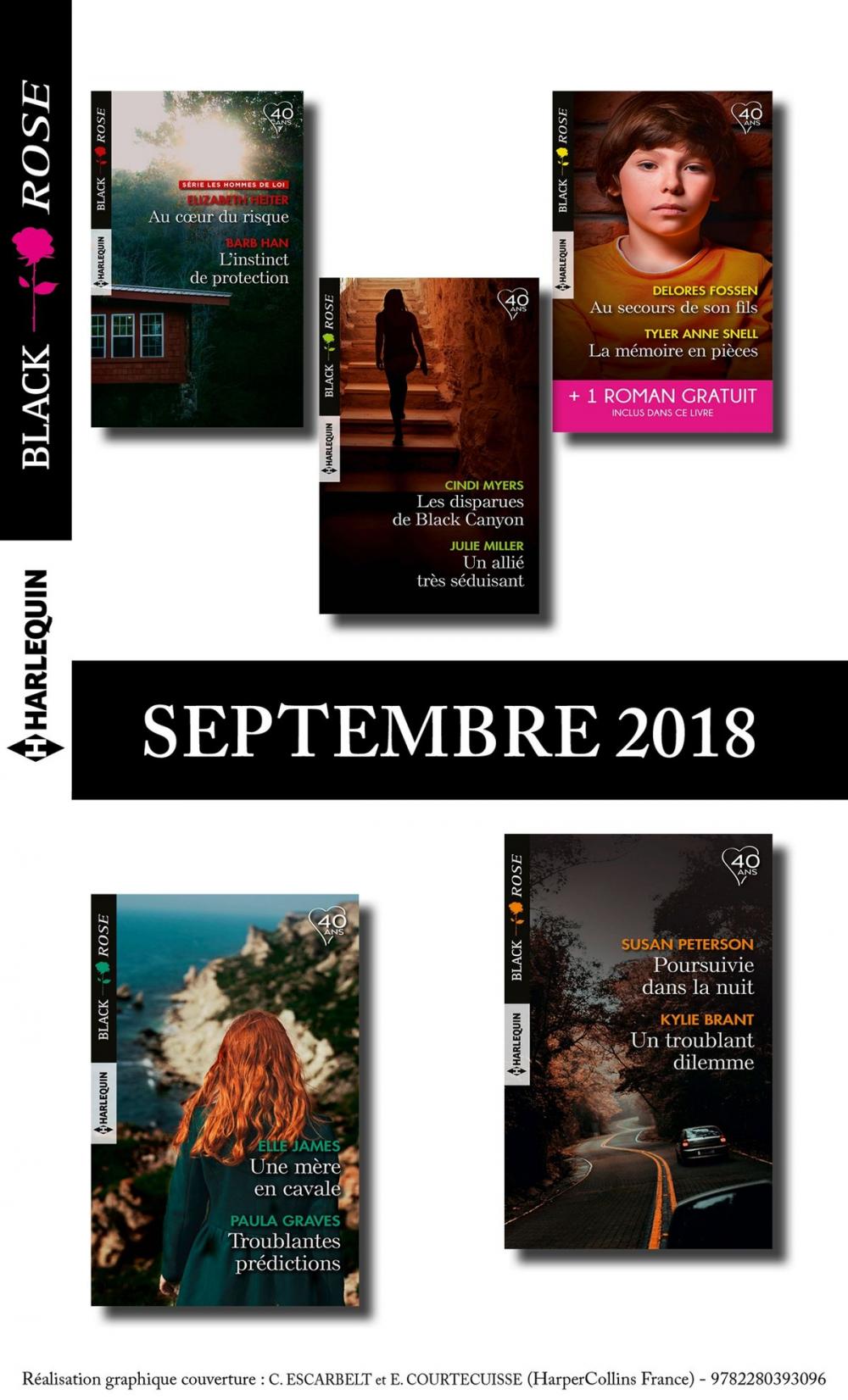 Big bigCover of 10 romans Black Rose + 1 gratuit (n° 495 à 499 - Septembre 2018)