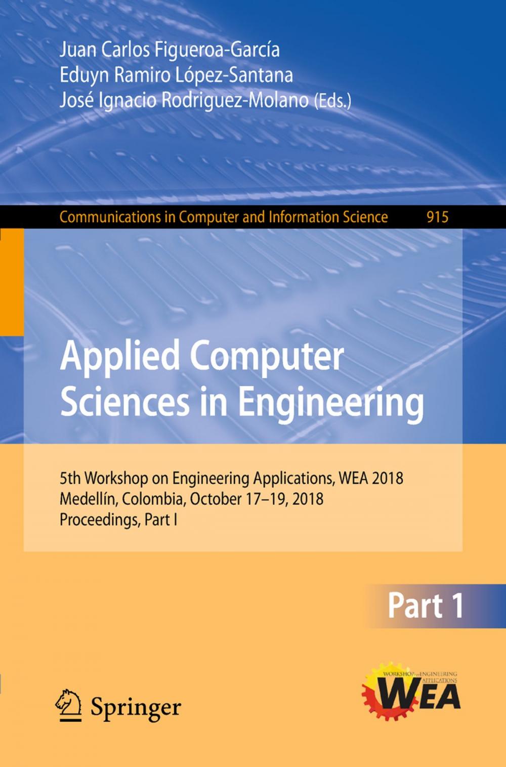 Big bigCover of Applied Computer Sciences in Engineering