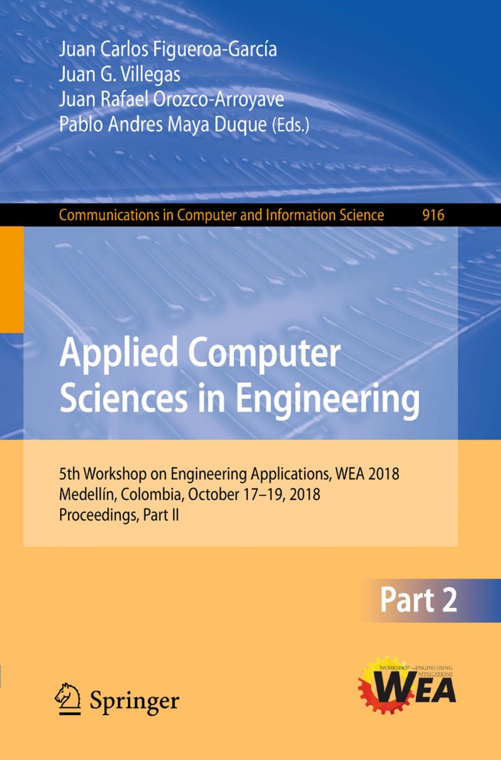 Big bigCover of Applied Computer Sciences in Engineering