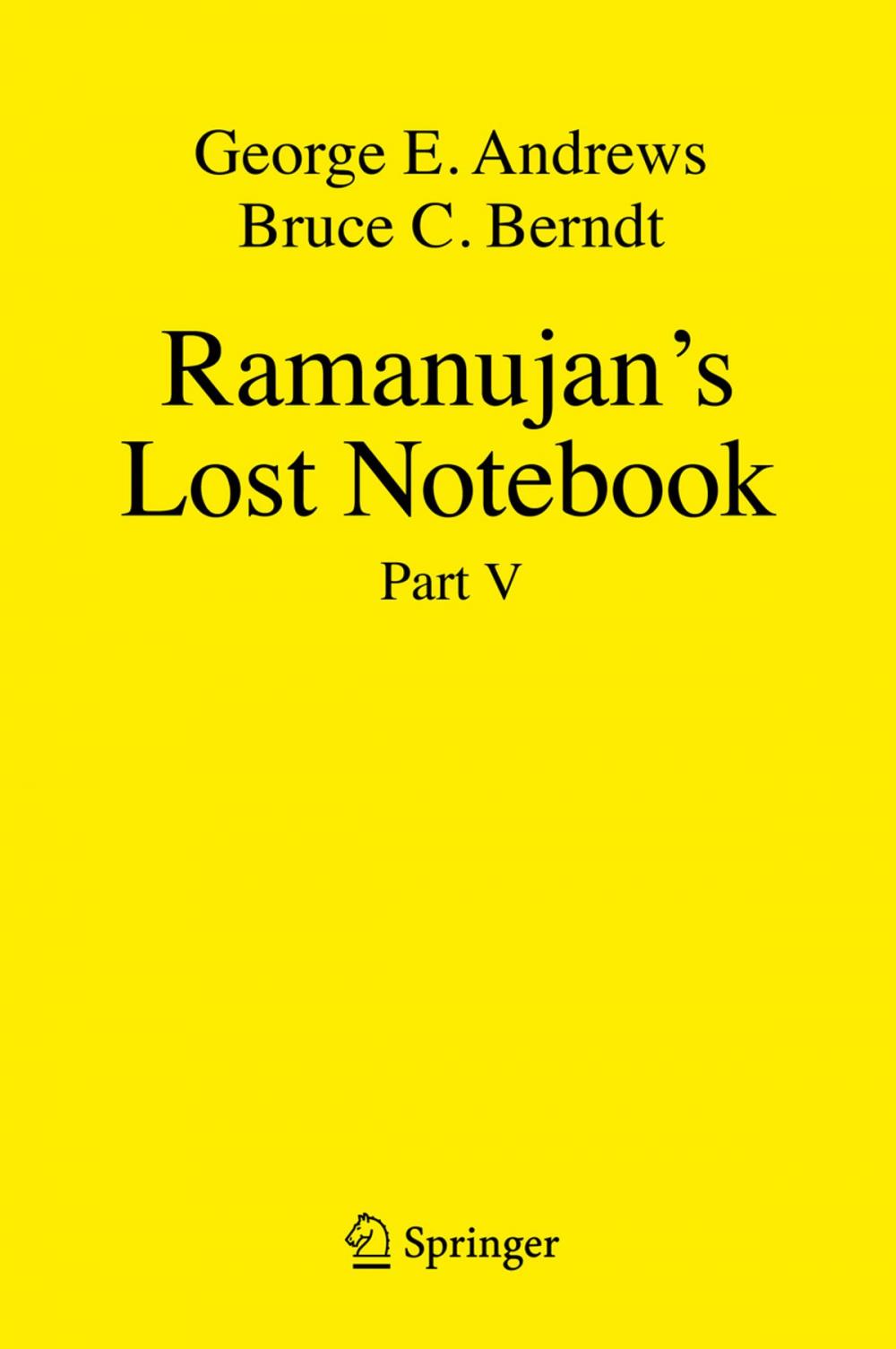 Big bigCover of Ramanujan's Lost Notebook