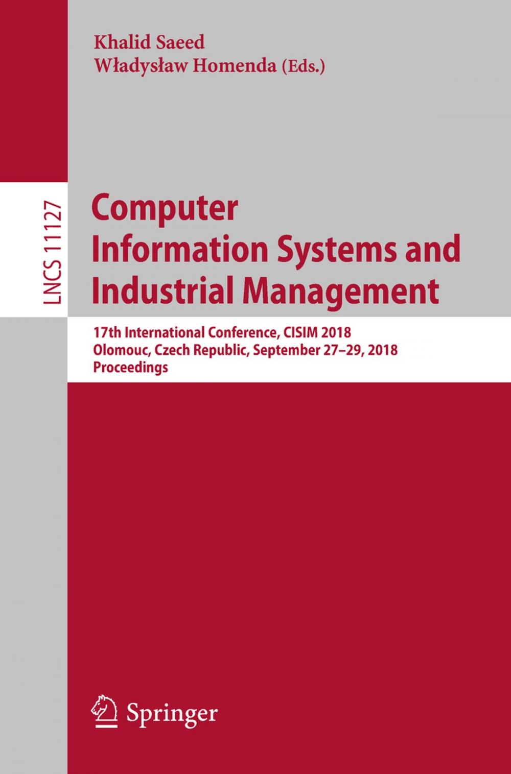 Big bigCover of Computer Information Systems and Industrial Management