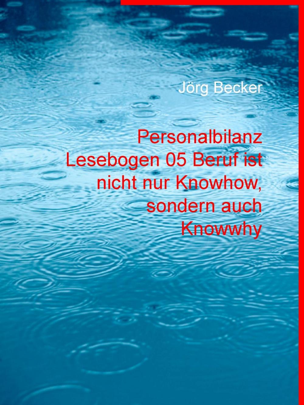 Big bigCover of Personalbilanz Lesebogen 05 Beruf ist nicht nur Knowhow, sondern auch Knowwhy