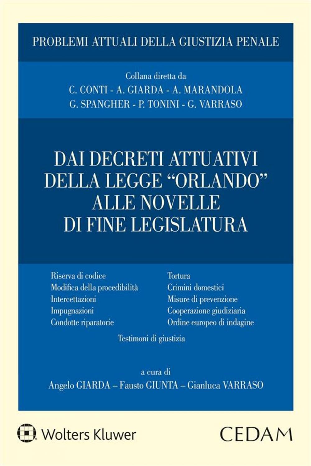 Big bigCover of Dai decreti attuativi della legge “Orlando” alle novelle di fine legislatura