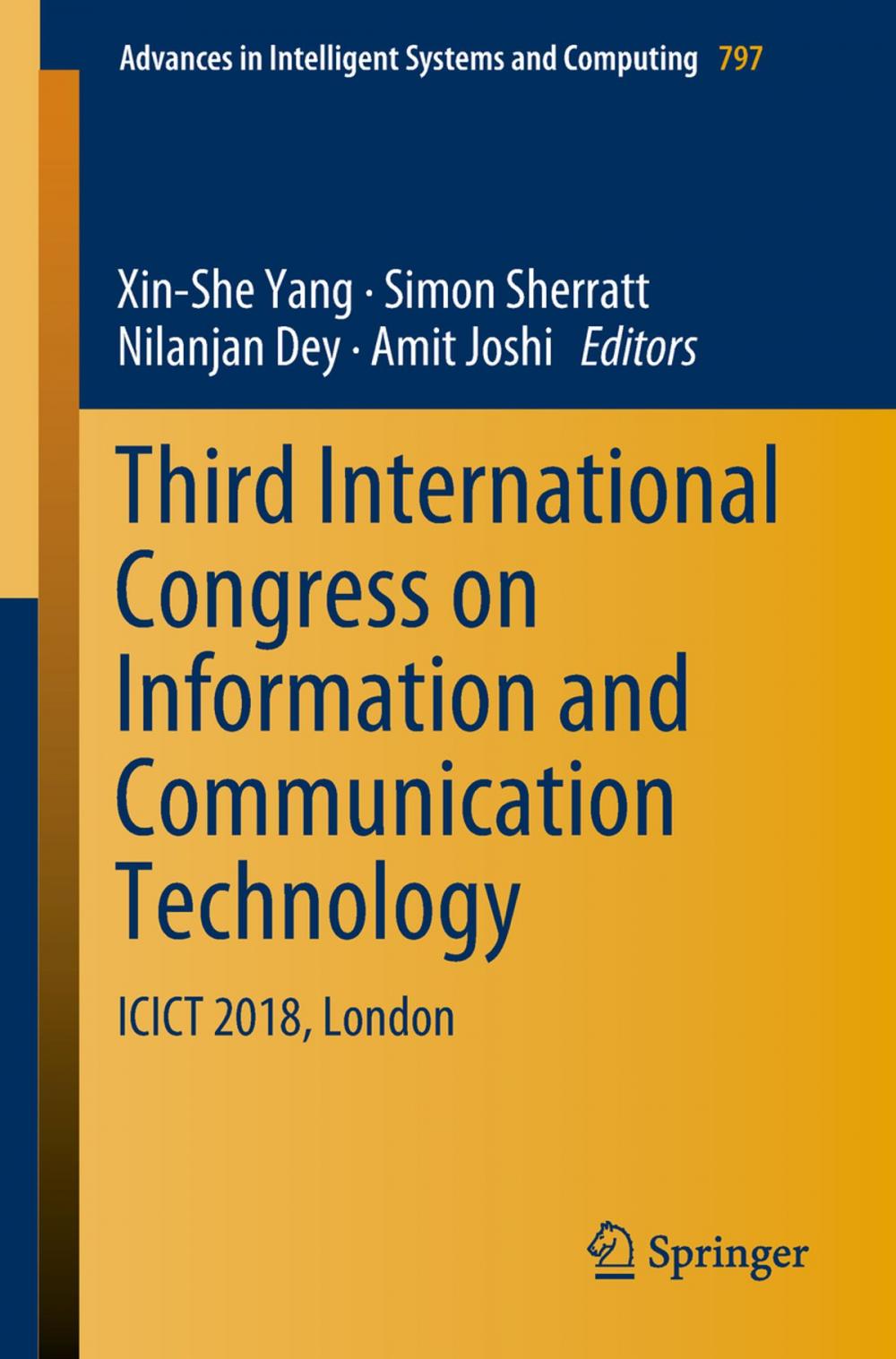 Big bigCover of Third International Congress on Information and Communication Technology