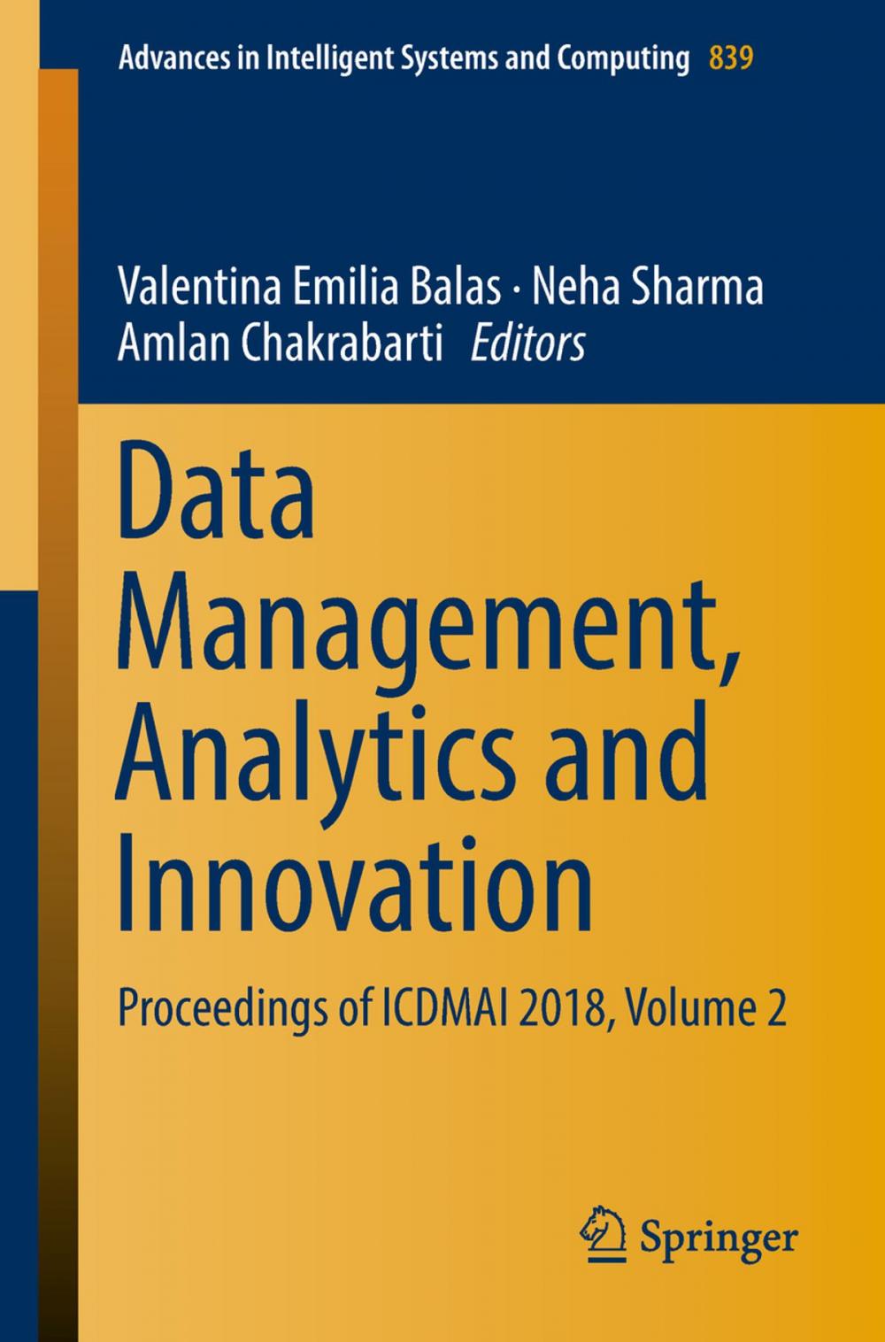 Big bigCover of Data Management, Analytics and Innovation