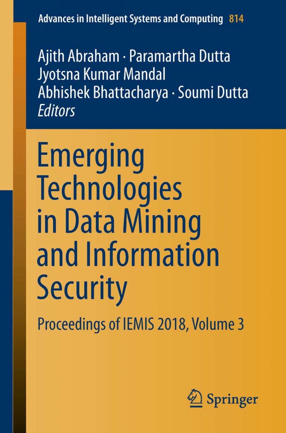 Big bigCover of Emerging Technologies in Data Mining and Information Security