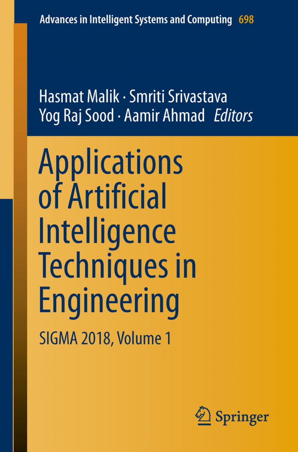 Big bigCover of Applications of Artificial Intelligence Techniques in Engineering