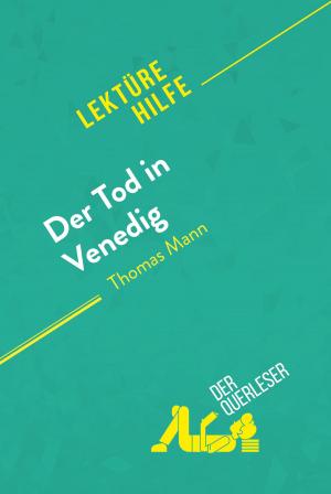 Book cover of Der Tod in Venedig von Thomas Mann (Lektürehilfe)