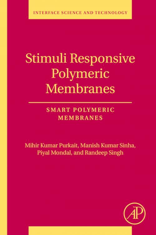 Cover of the book Stimuli Responsive Polymeric Membranes by Mihir Kumar Purkait, Manish Kumar Sinha, Piyal Mondal, Randeep Singh, Elsevier Science