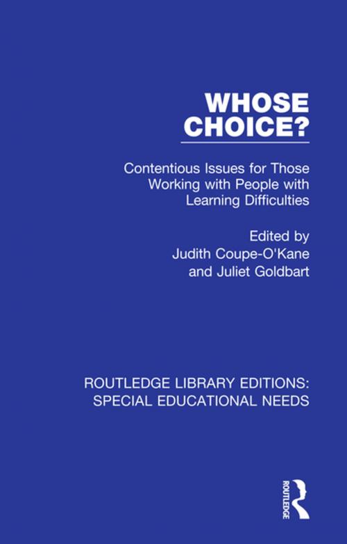 Cover of the book Whose Choice? by , Taylor and Francis