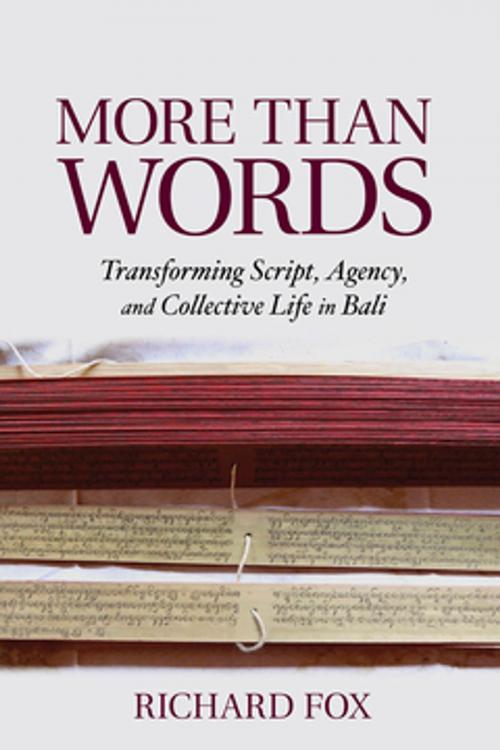 Cover of the book More Than Words by Richard Fox, Cornell University Press