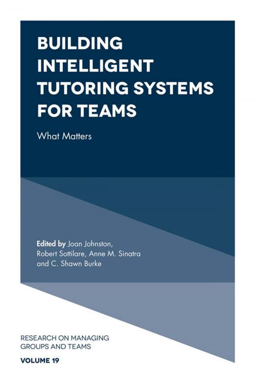 Cover of the book Building Intelligent Tutoring Systems for Teams by , Emerald Publishing Limited
