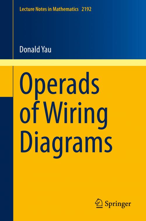 Cover of the book Operads of Wiring Diagrams by Donald Yau, Springer International Publishing