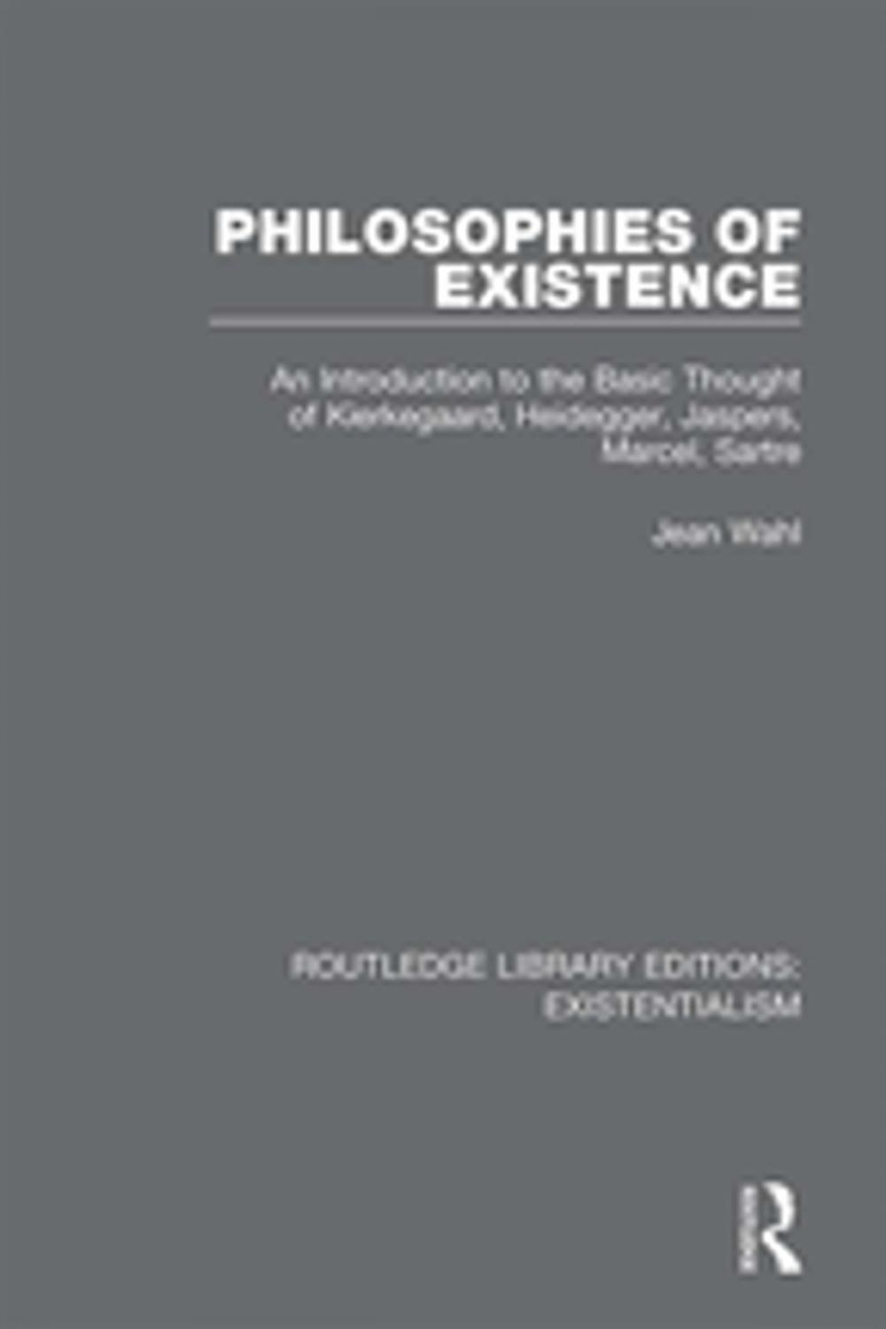 Big bigCover of Philosophies of Existence