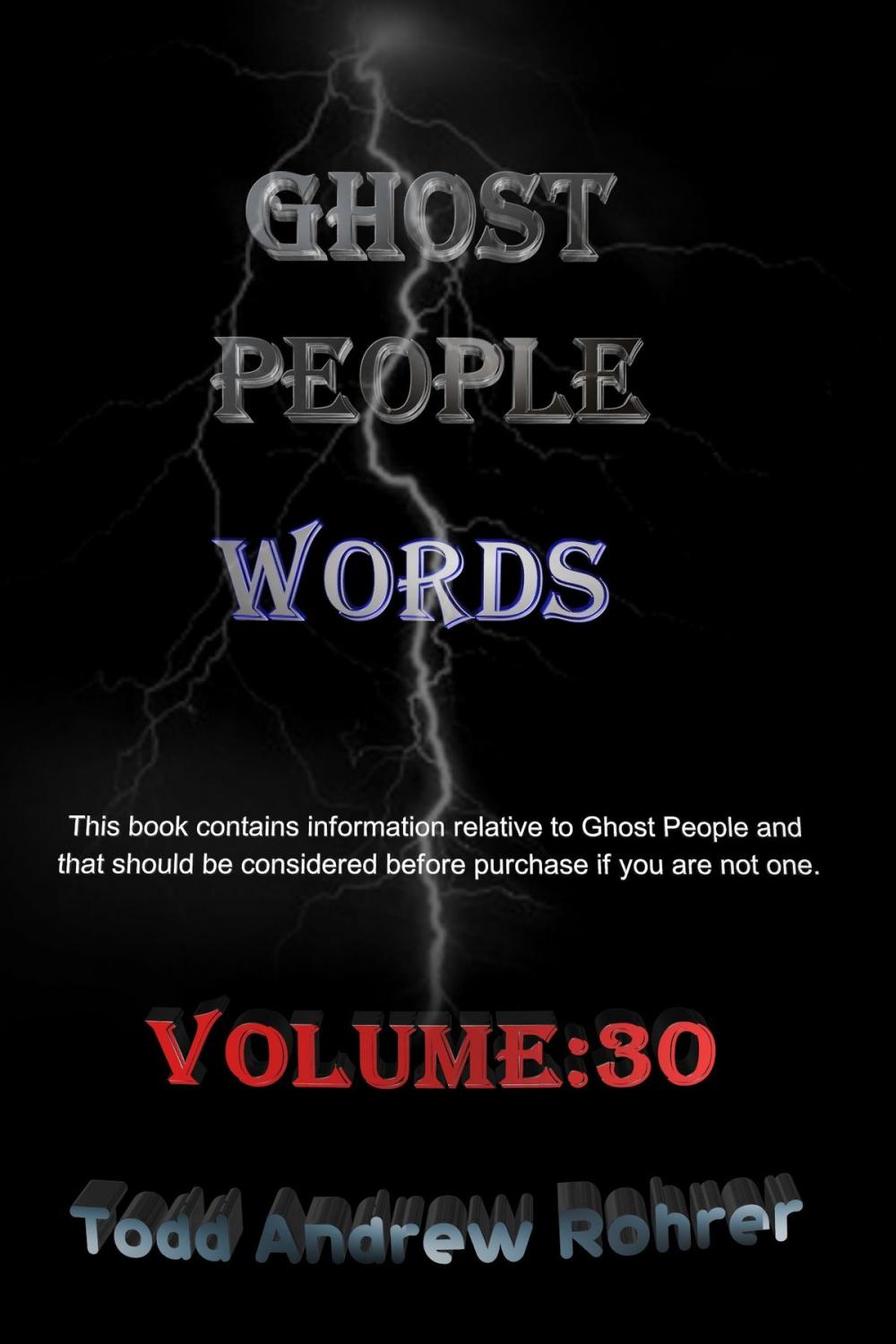 Big bigCover of Ghost People Words: Volume:30