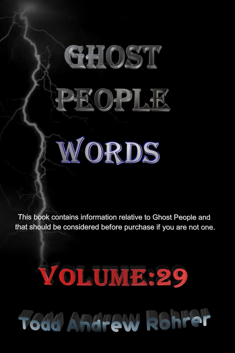 Big bigCover of Ghost People Words: Volume:29