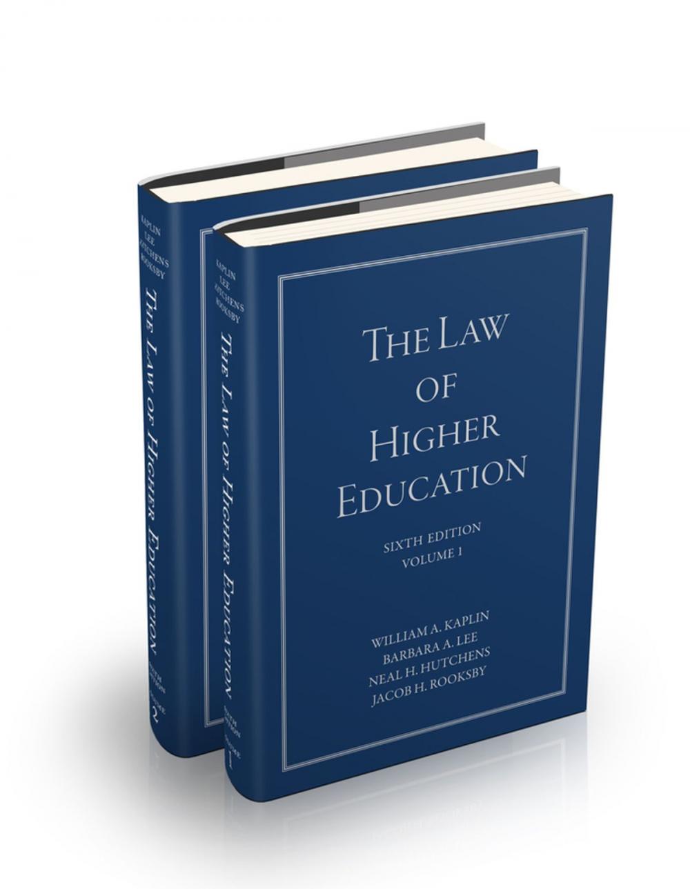 Big bigCover of The Law of Higher Education