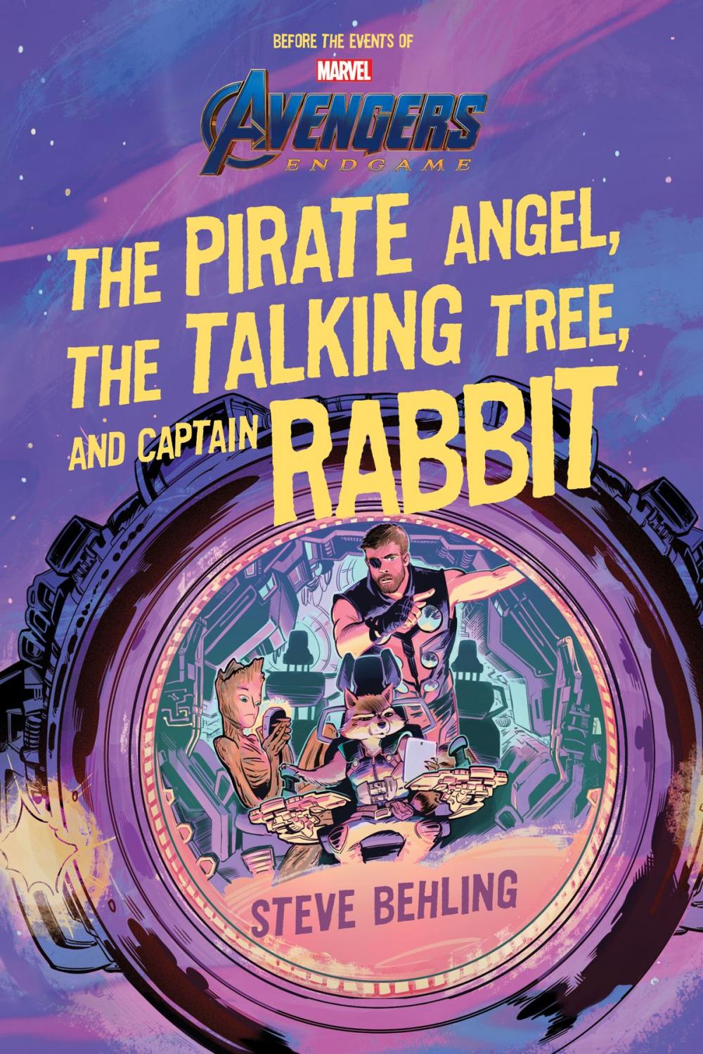 Big bigCover of Avengers: Endgame The Pirate Angel, The Talking Tree, and Captain Rabbit