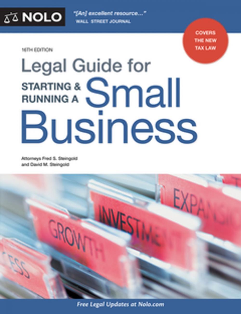 Big bigCover of Legal Guide for Starting & Running a Small Business