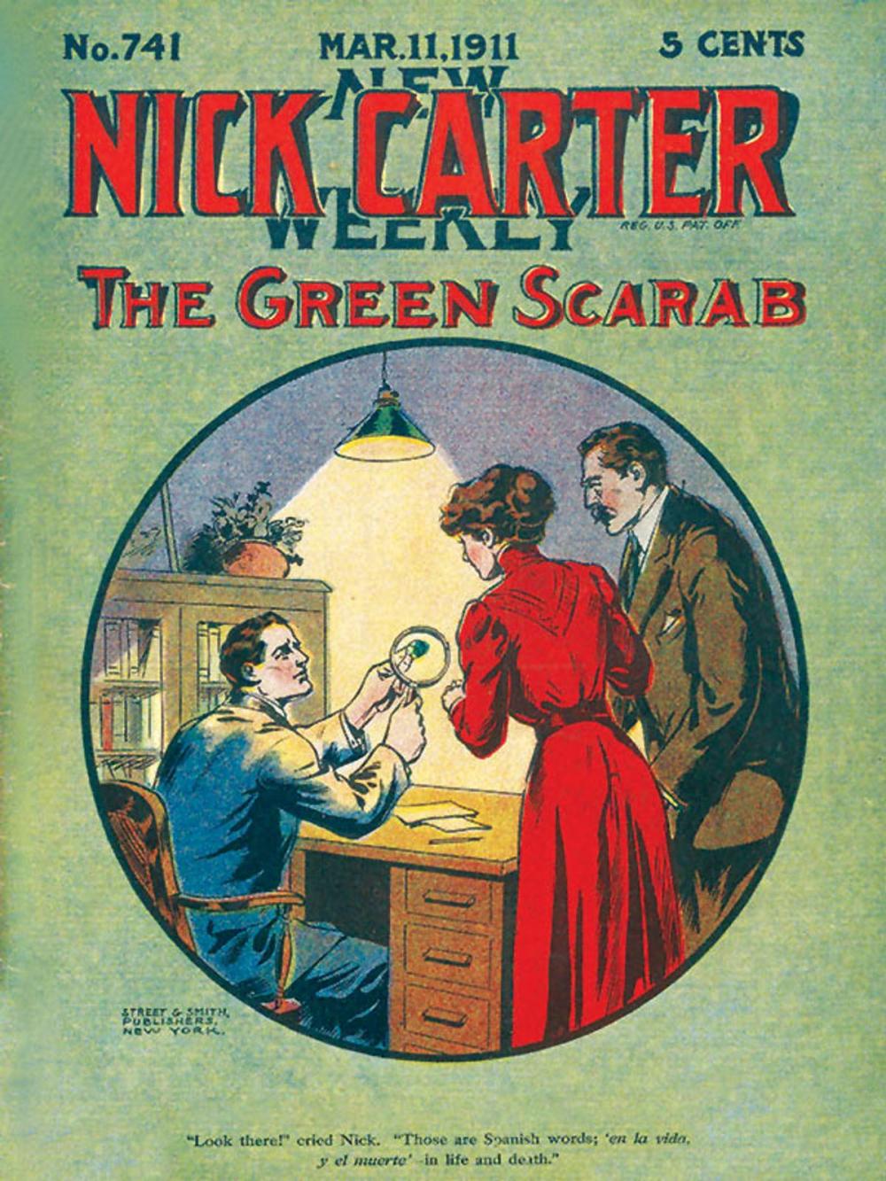 Big bigCover of Nick Carter #741 - The Green Scarab