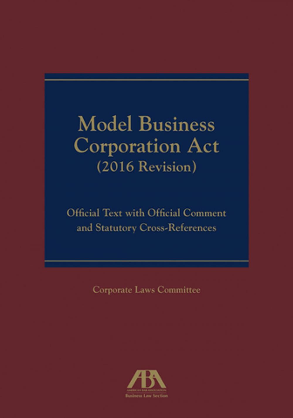 Big bigCover of Model Business Corporation Act