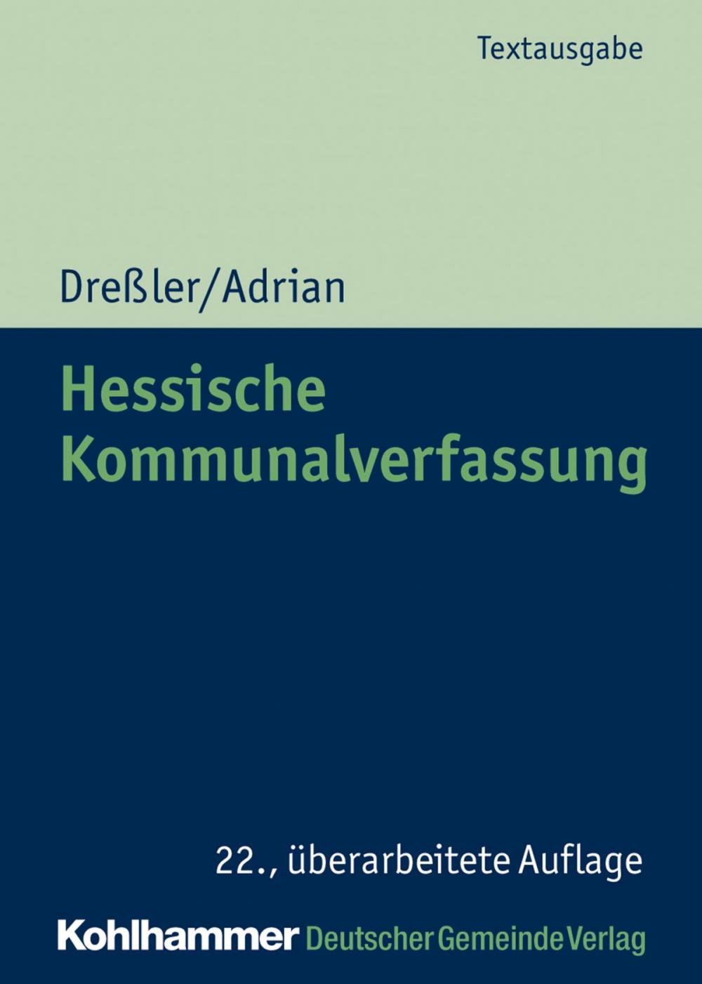 Big bigCover of Hessische Kommunalverfassung