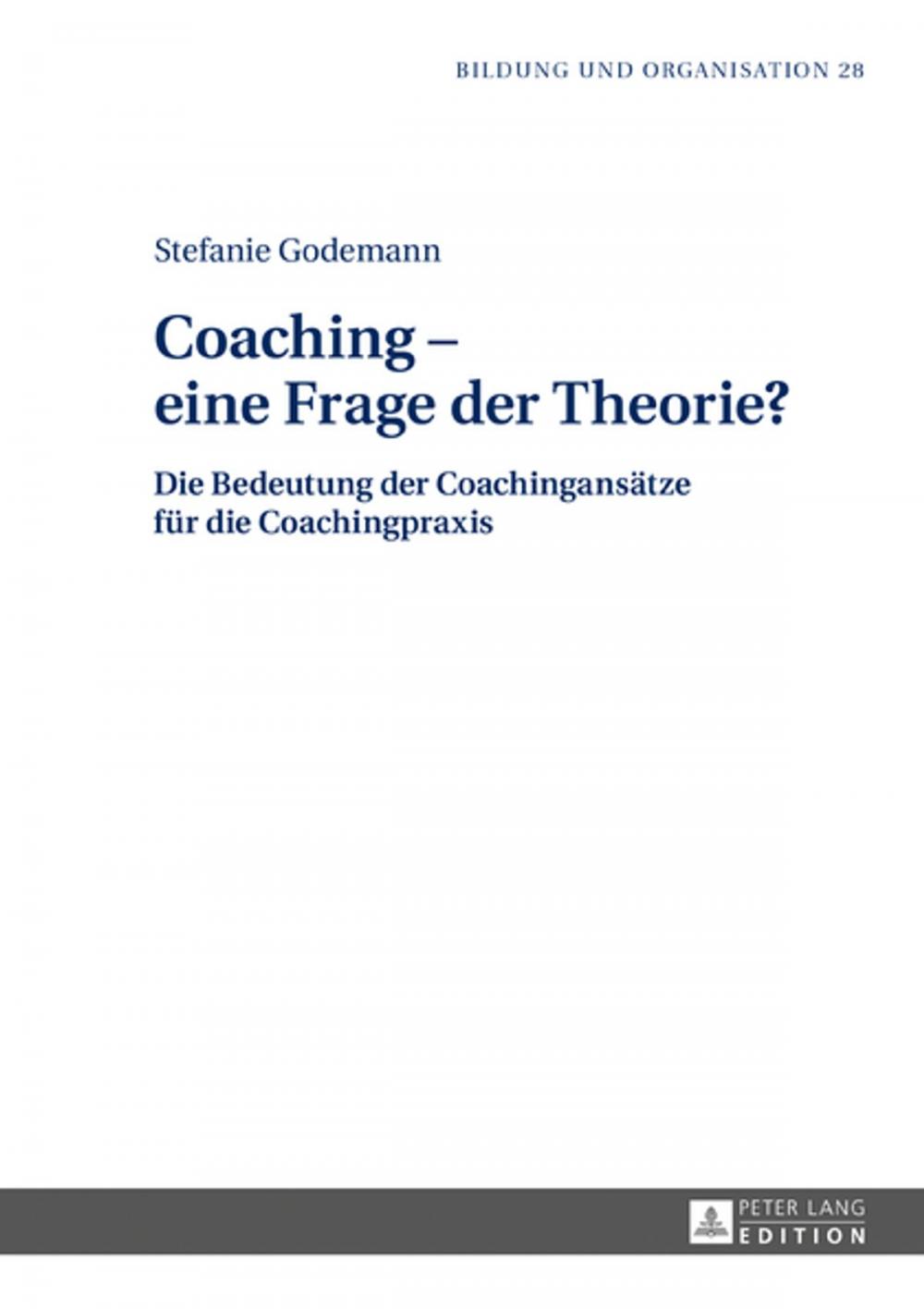 Big bigCover of Coaching eine Frage der Theorie?