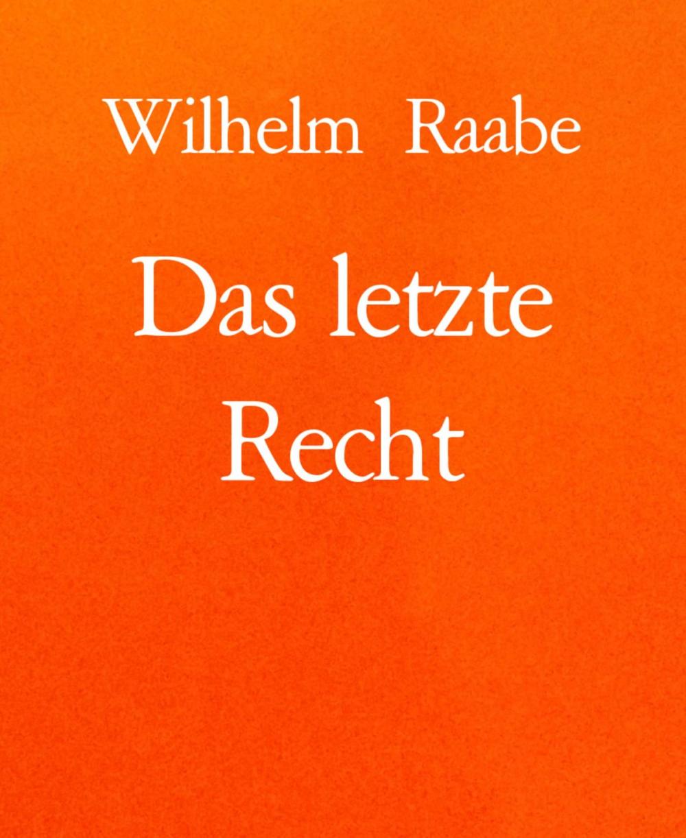 Big bigCover of Das letzte Recht