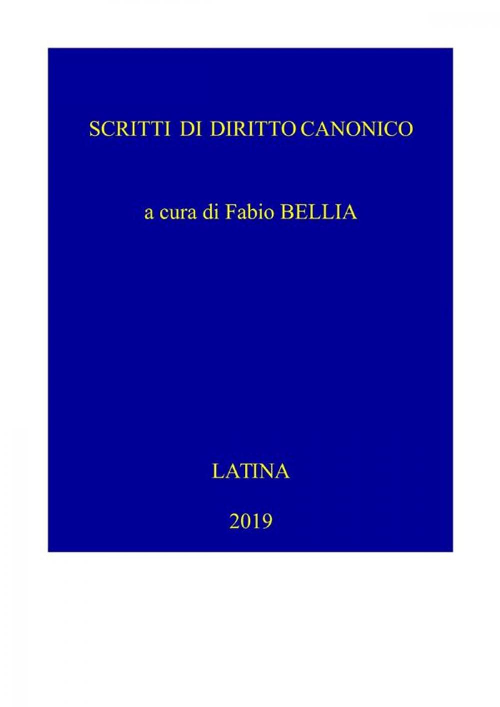 Big bigCover of Scritti di diritto canonico