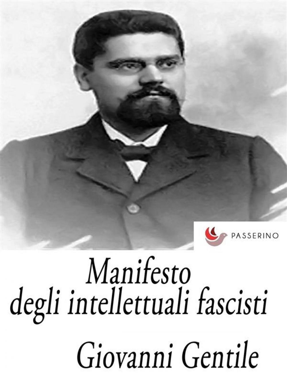 Big bigCover of Manifesto degli intellettuali fascisti