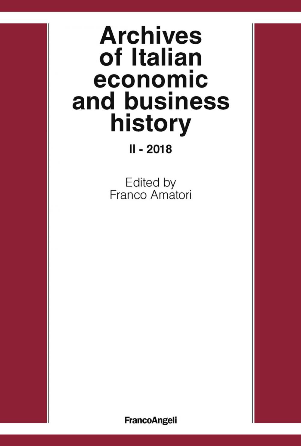 Big bigCover of Archives of Italian economic and business history II- 2018