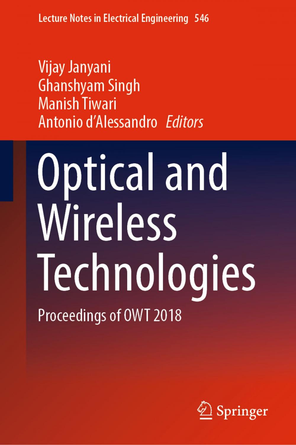 Big bigCover of Optical and Wireless Technologies