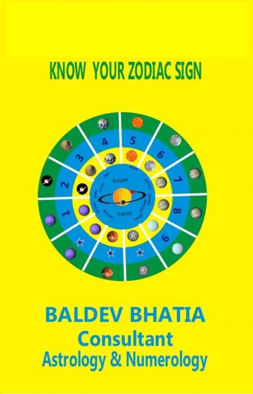 Cover of the book Know Your Zodiac Sign by Baldev Bhatia, Baldev Bhatia