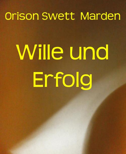 Cover of the book Wille und Erfolg by Orison Swett Marden, BookRix