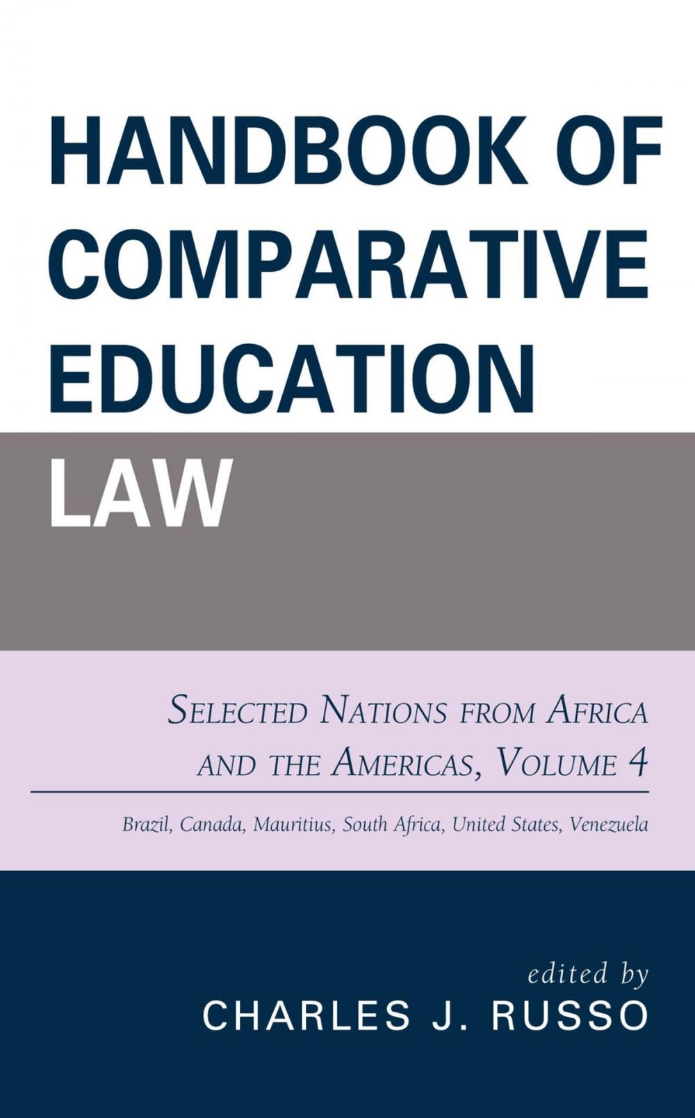 Big bigCover of Handbook of Comparative Education Law