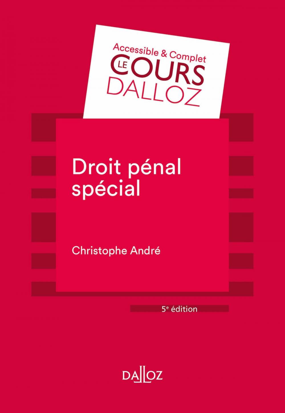 Big bigCover of Droit pénal spécial - 5e éd.