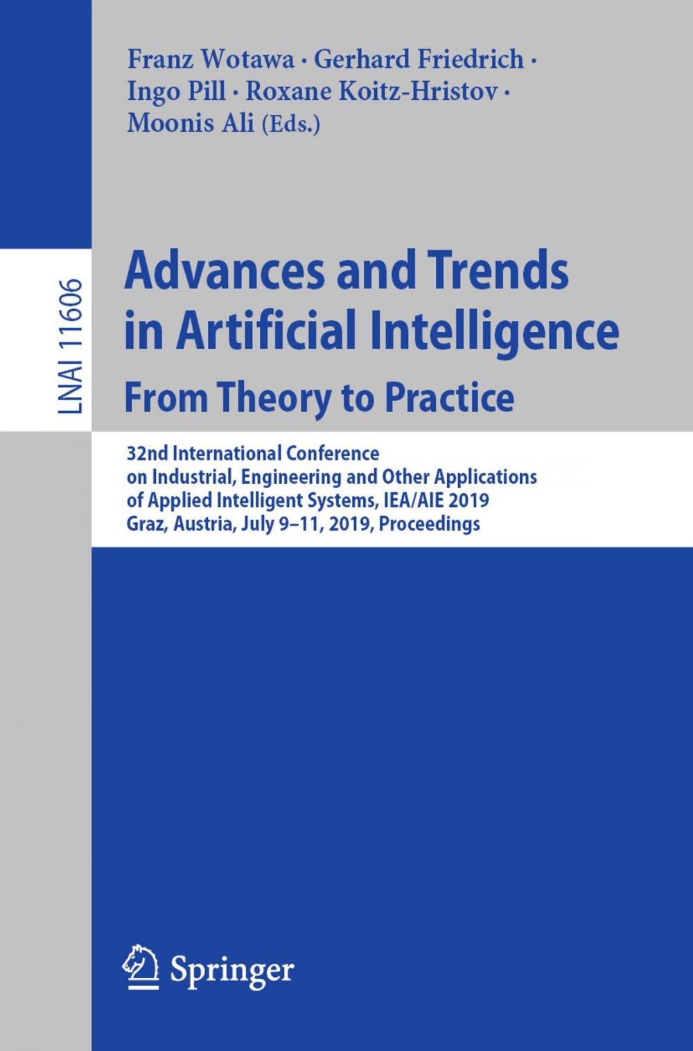 Big bigCover of Advances and Trends in Artificial Intelligence. From Theory to Practice