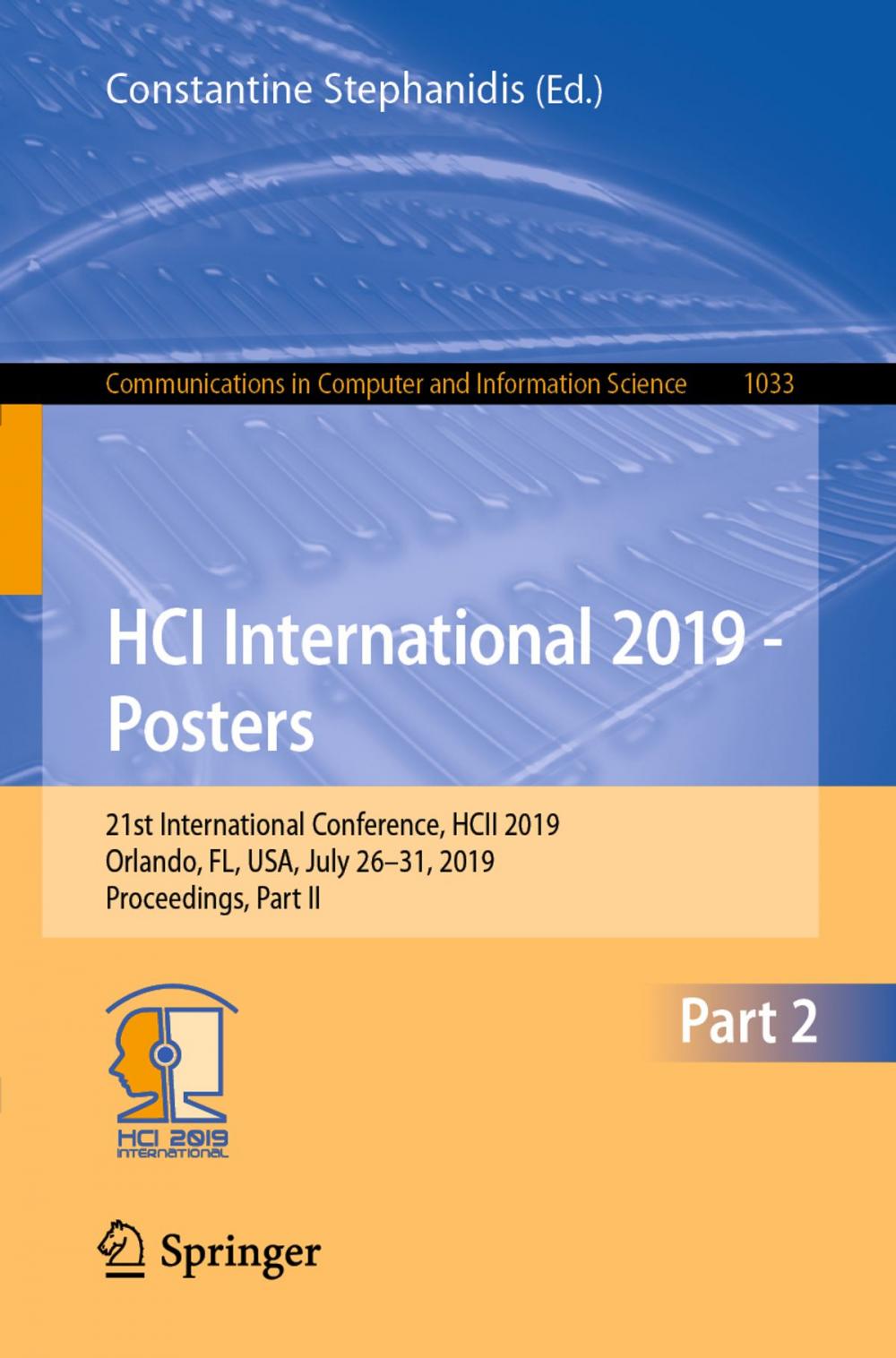 Big bigCover of HCI International 2019 - Posters