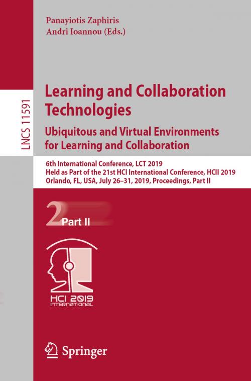 Cover of the book Learning and Collaboration Technologies. Ubiquitous and Virtual Environments for Learning and Collaboration by , Springer International Publishing