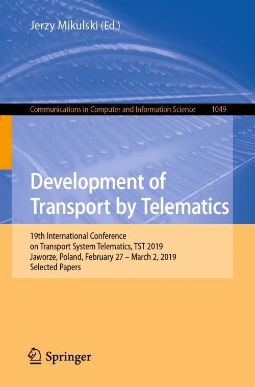 Cover of the book Development of Transport by Telematics by , Springer International Publishing